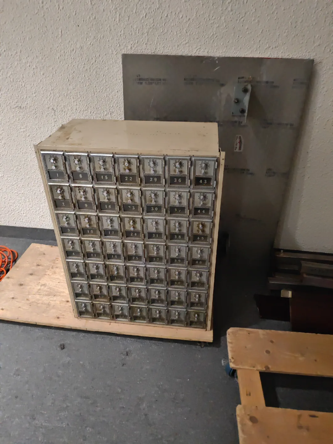 Vintage Post Office Box Cabinet image indicator(2)