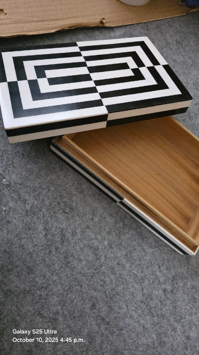 Handmade Wooden Decorative Box.with wooden clips image indicator(5)