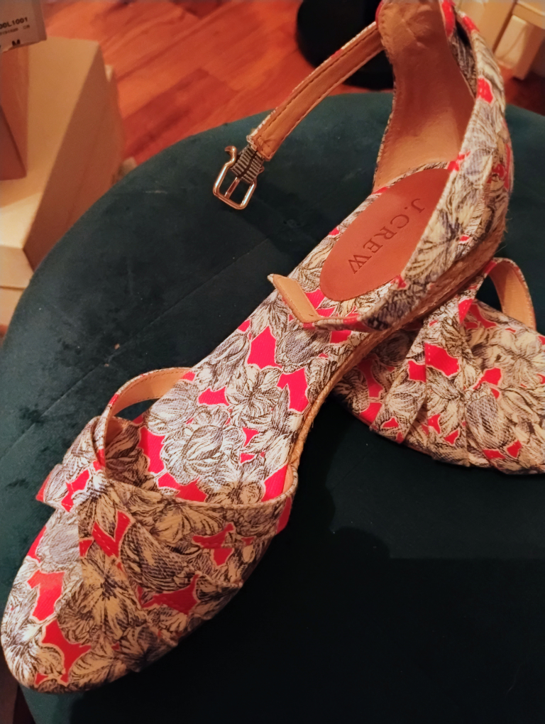 J. Crew Floral Espadrille Wedge Sandals - photo 2