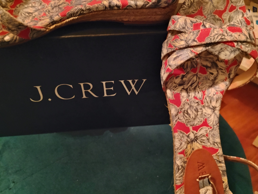 J. Crew Floral Espadrille Wedge Sandals - photo 3