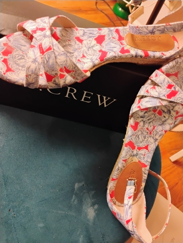 J. Crew Floral Espadrille Wedge Sandals - photo 4