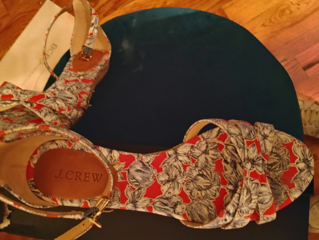 J. Crew Floral Espadrille Wedge Sandals - photo 5