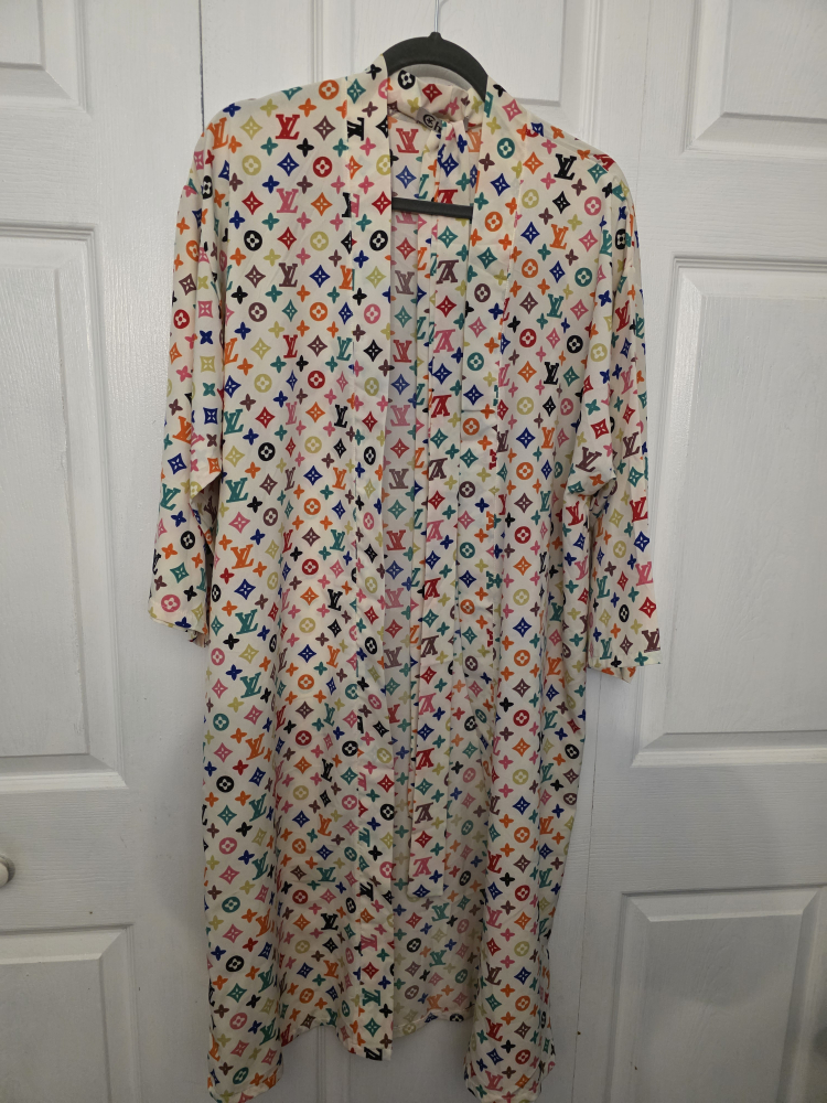 Louis Vuitton Multicolor Monogram Kimono Robe