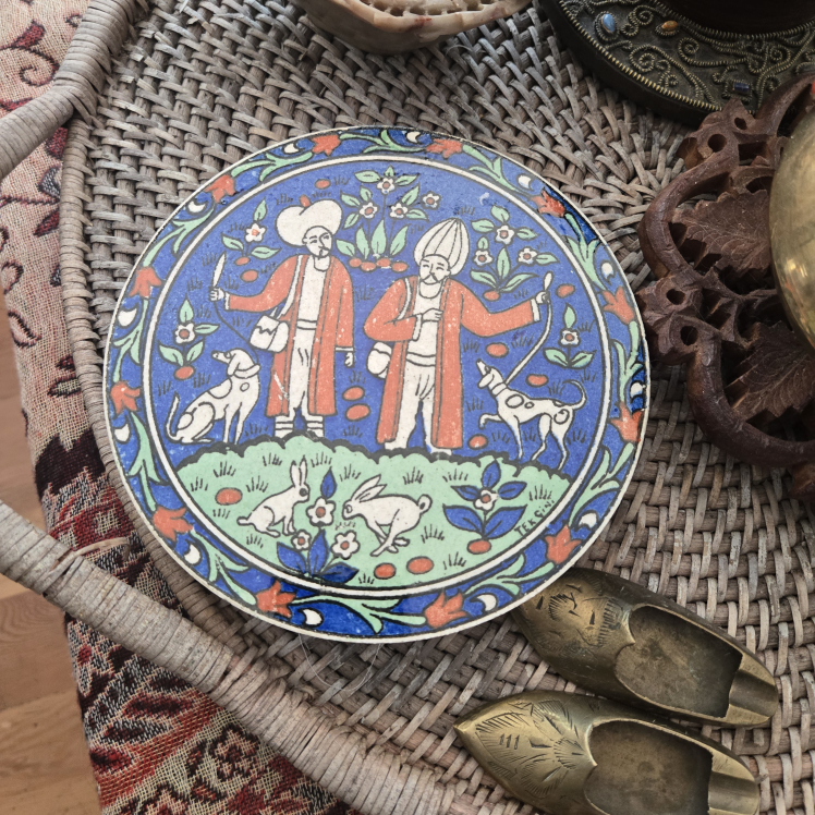Vintage Turkish Hand Painted Trivet