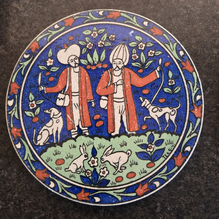 Vintage Turkish Hand Painted Trivet - photo 3