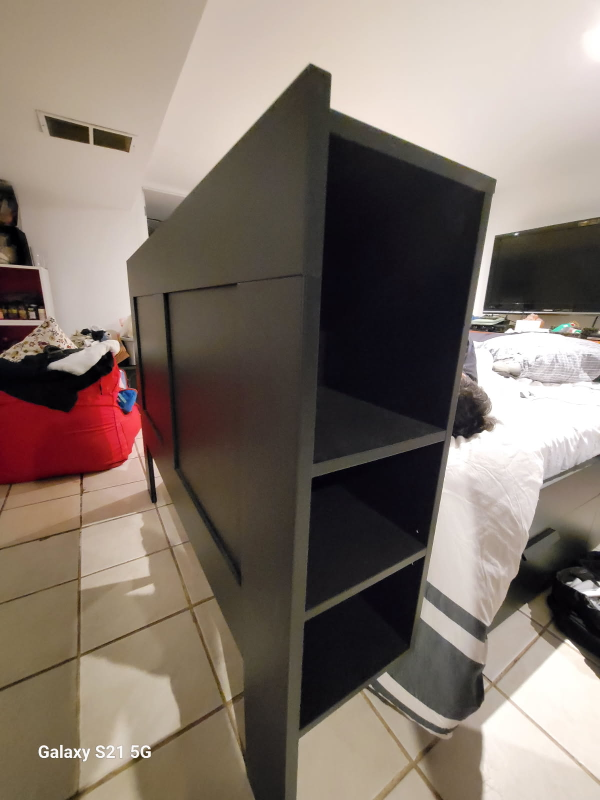IKEA Brimnes Headboard with Storage - Black, Full/Double - photo 4