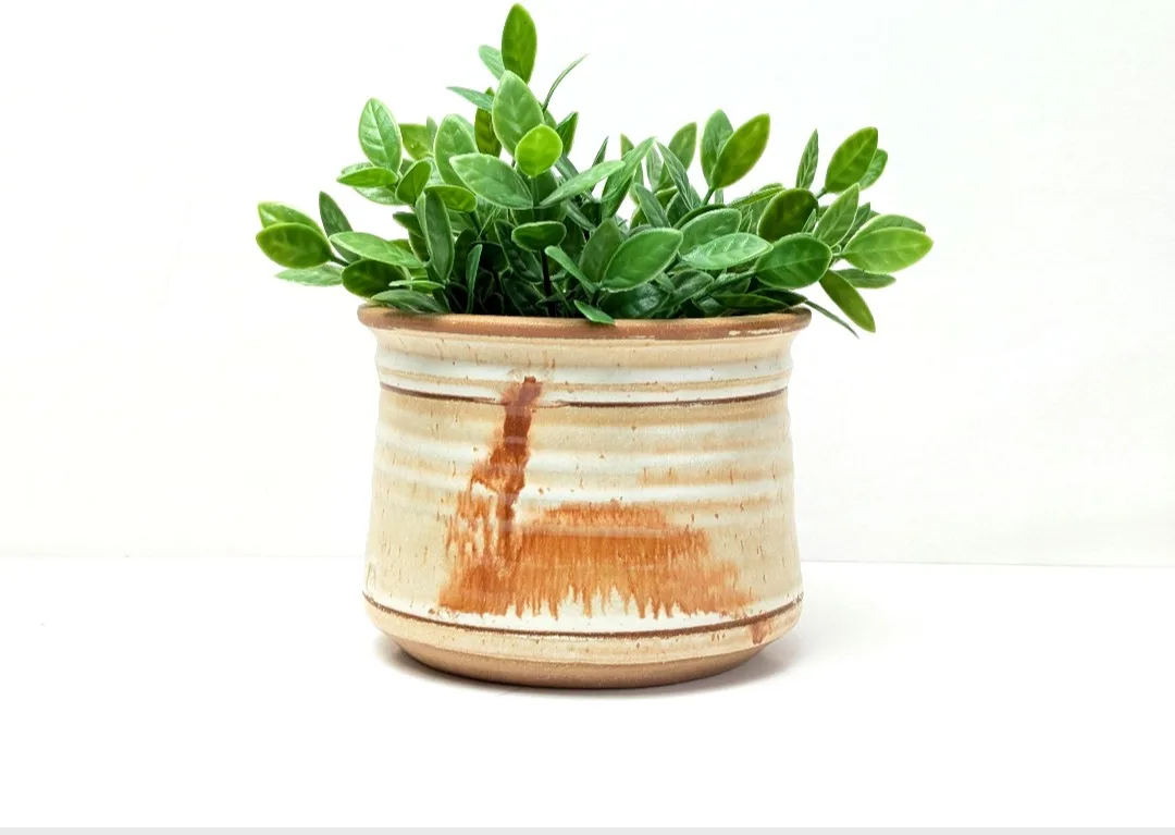 Wheel Thrown Pottery Planter ~ Studio Pottery thumbnail