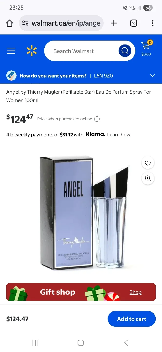 Thierry Mugler Angel Perfume - Half used thumbnail
