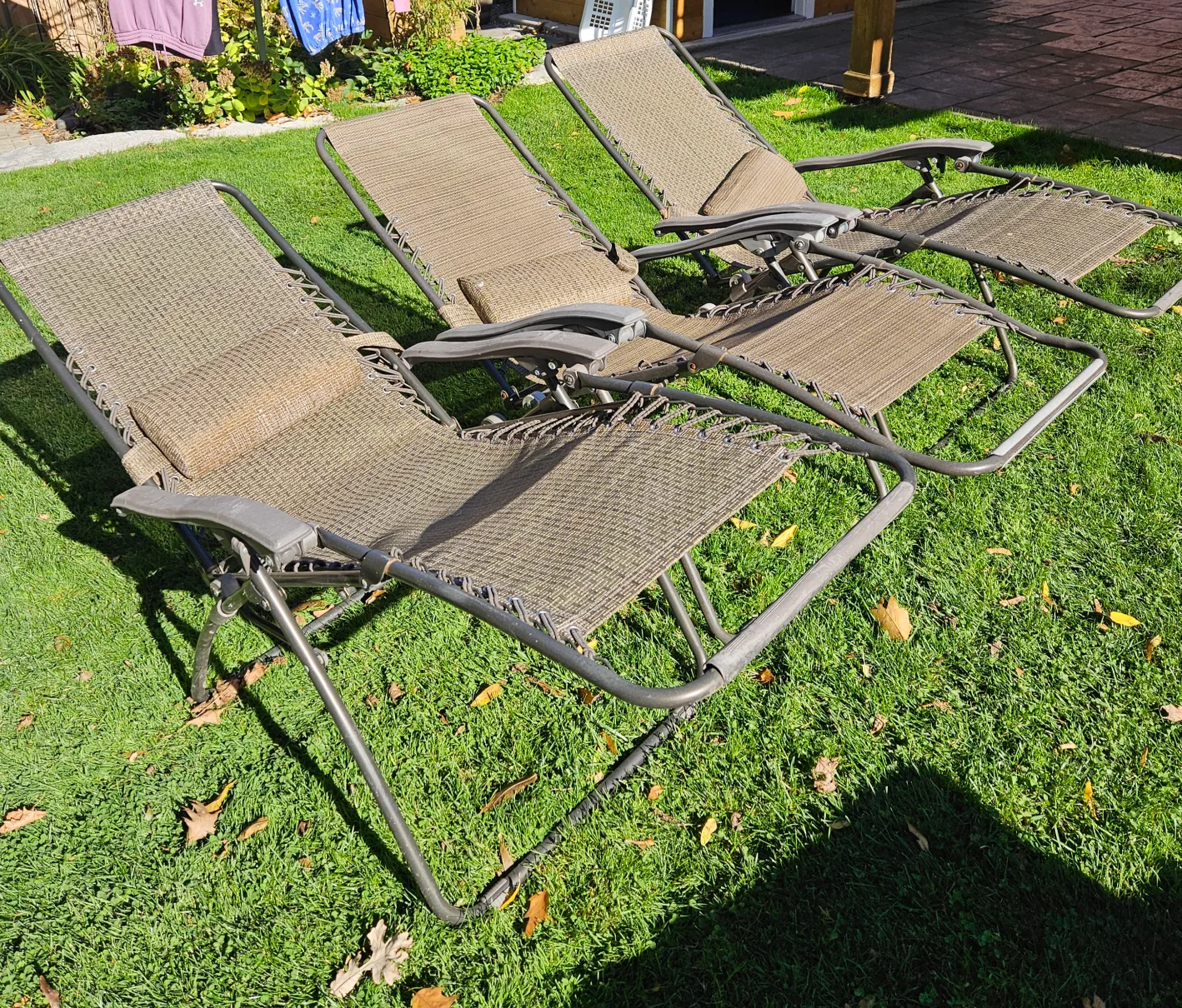 Set of 3 Zero Gravity Lounge Chairs image indicator(8)