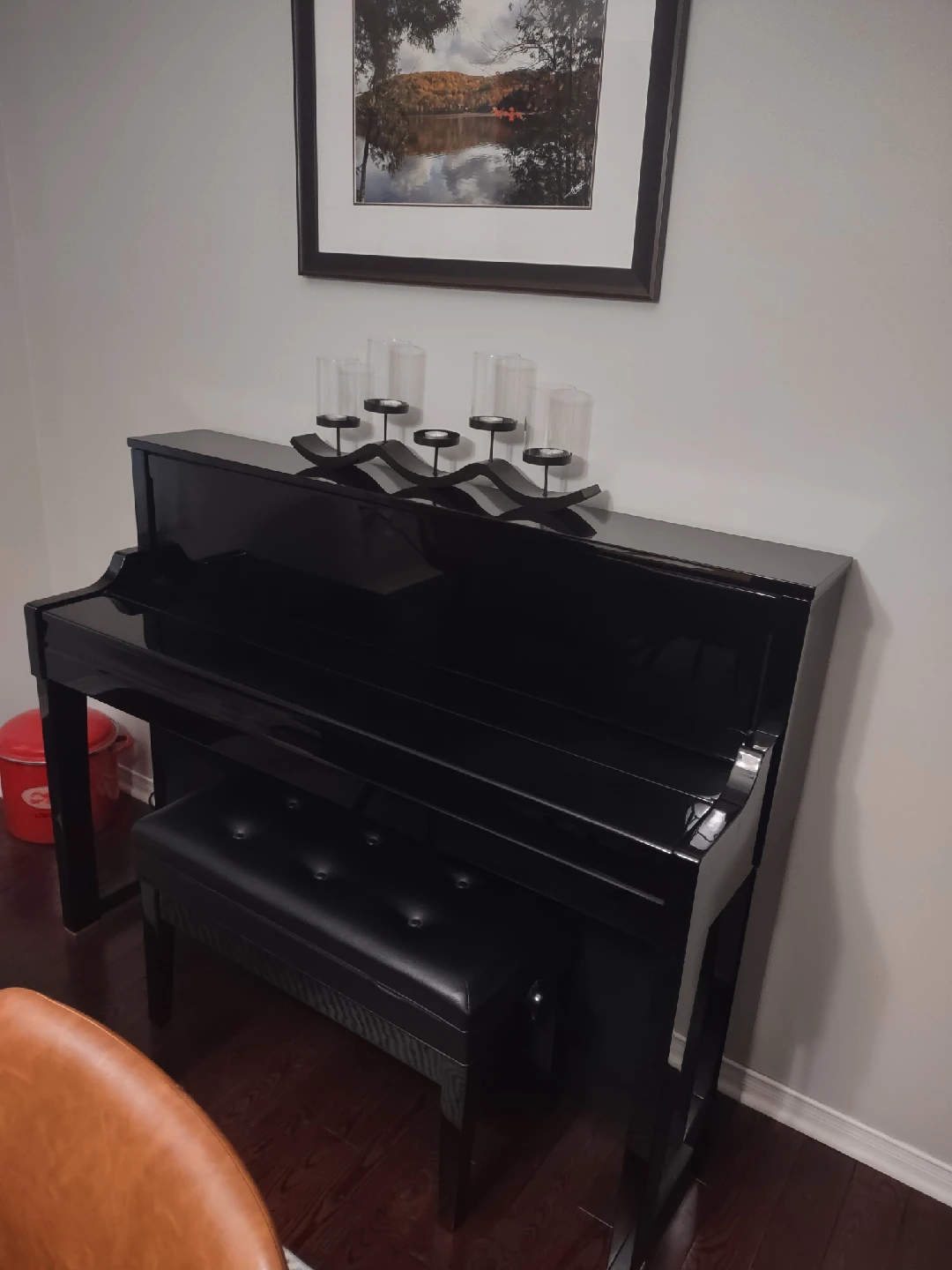 Ebony Upright Roland Piano with Bench - photo 2