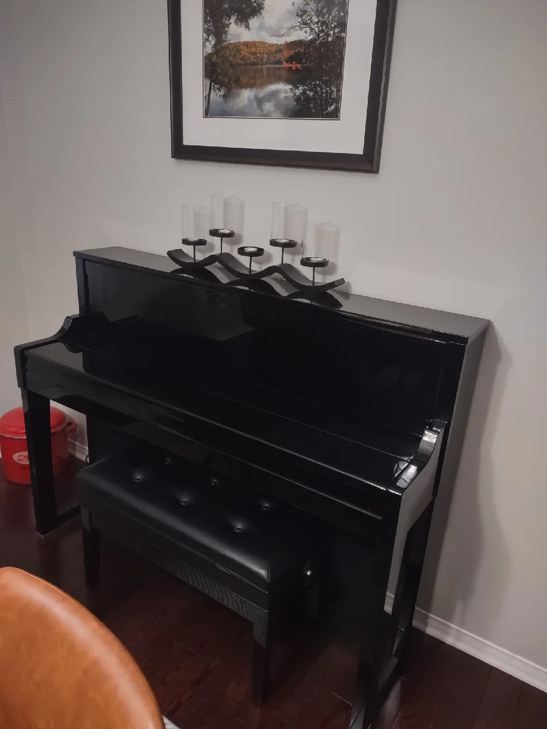 Ebony Upright Roland Piano with Bench image indicator(2)