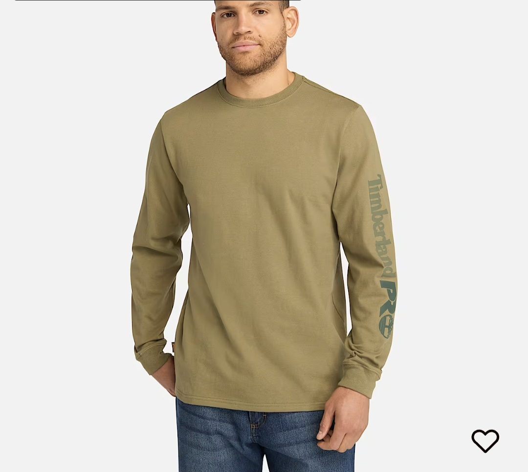 BNWT Timberland PRO Long Sleeve T-Shirt Olive Night
