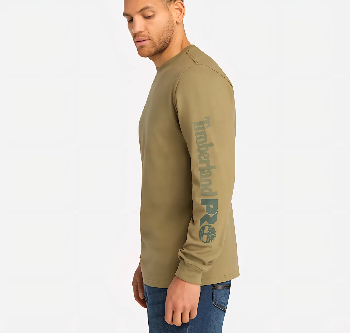 BNWT Timberland PRO Long Sleeve T-Shirt Olive Night image indicator(2)