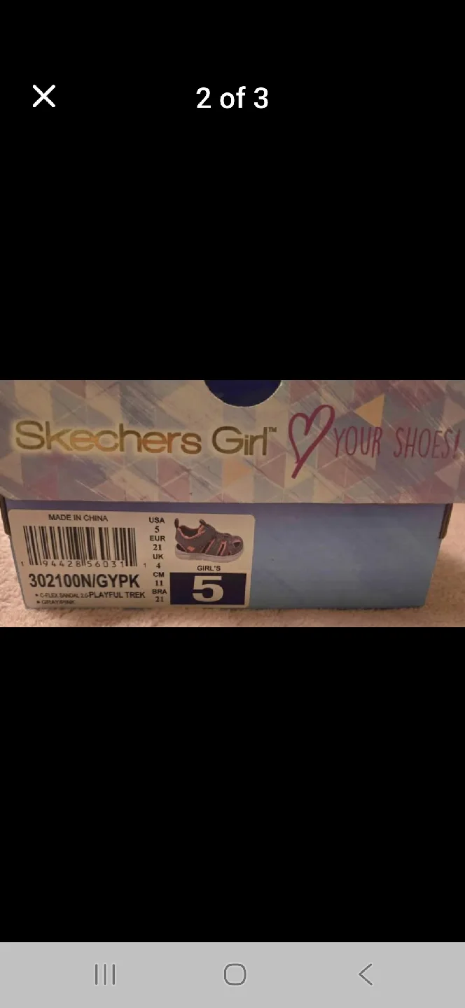 Skechers Girl C-Flex Sandal, Size 5 image indicator(2)