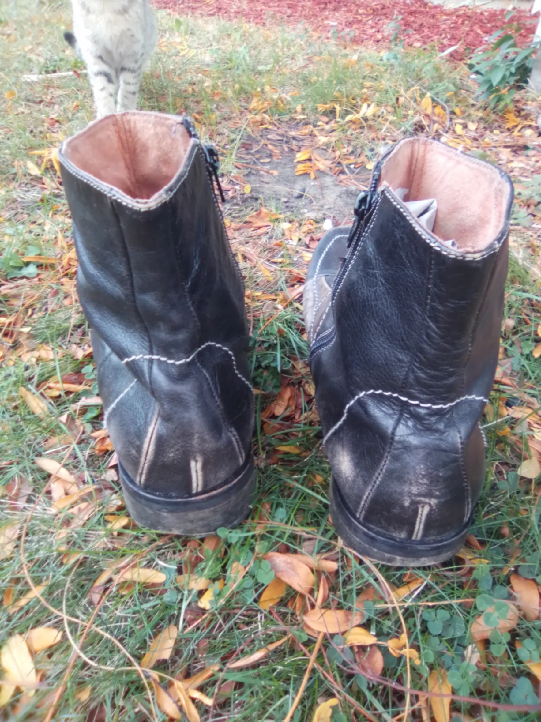 Cool Men's Leather Patchwork Kenneth Cole Ankle Boots sz 9.5 image indicator(6)