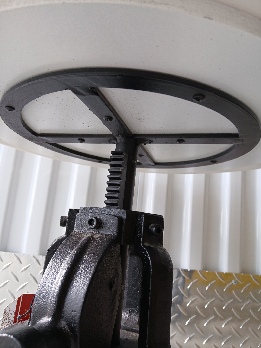 Marble Top Cast Iron Adjustable Table - photo 5