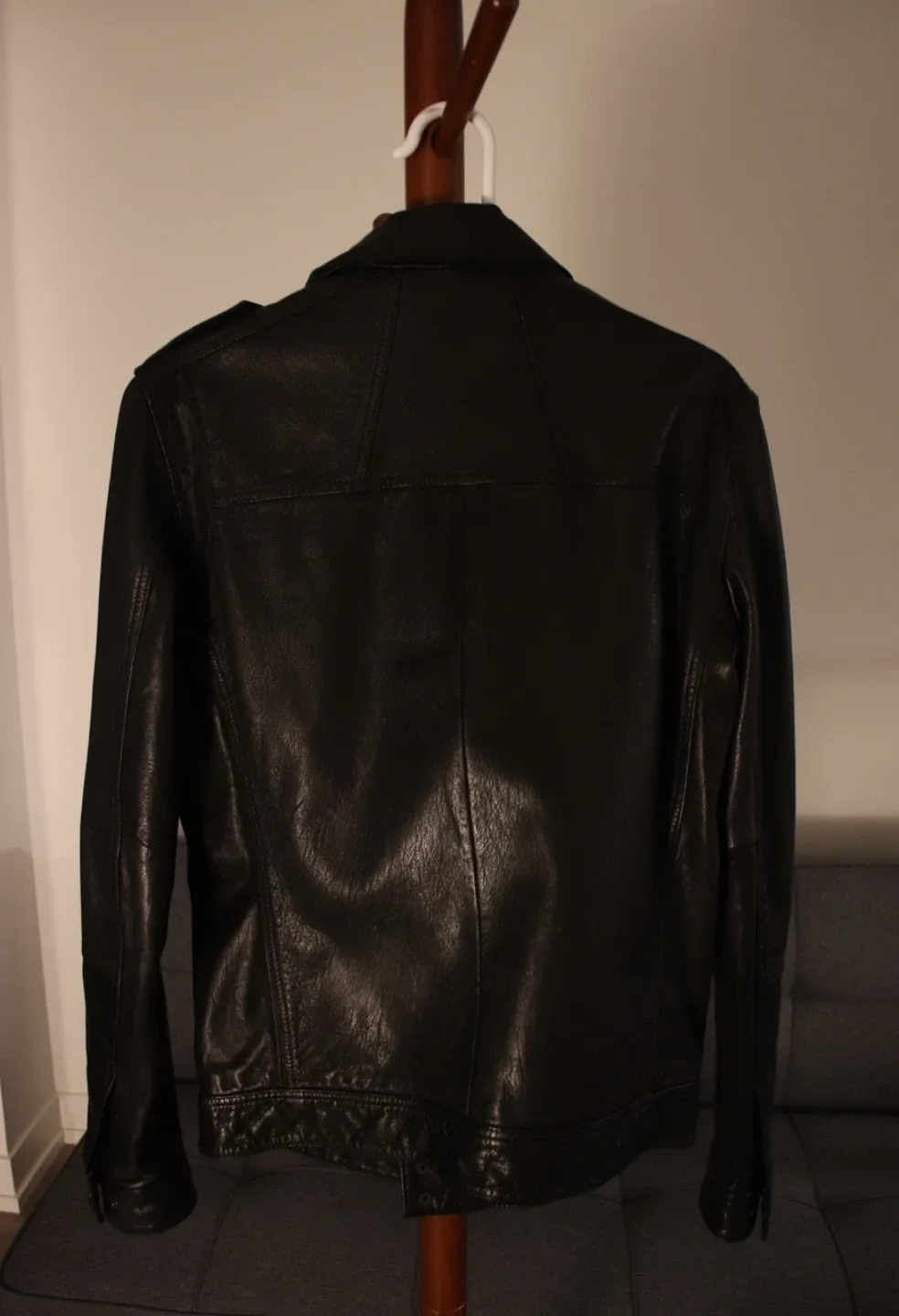 Men’s Allsaints leather jacket image indicator(2)