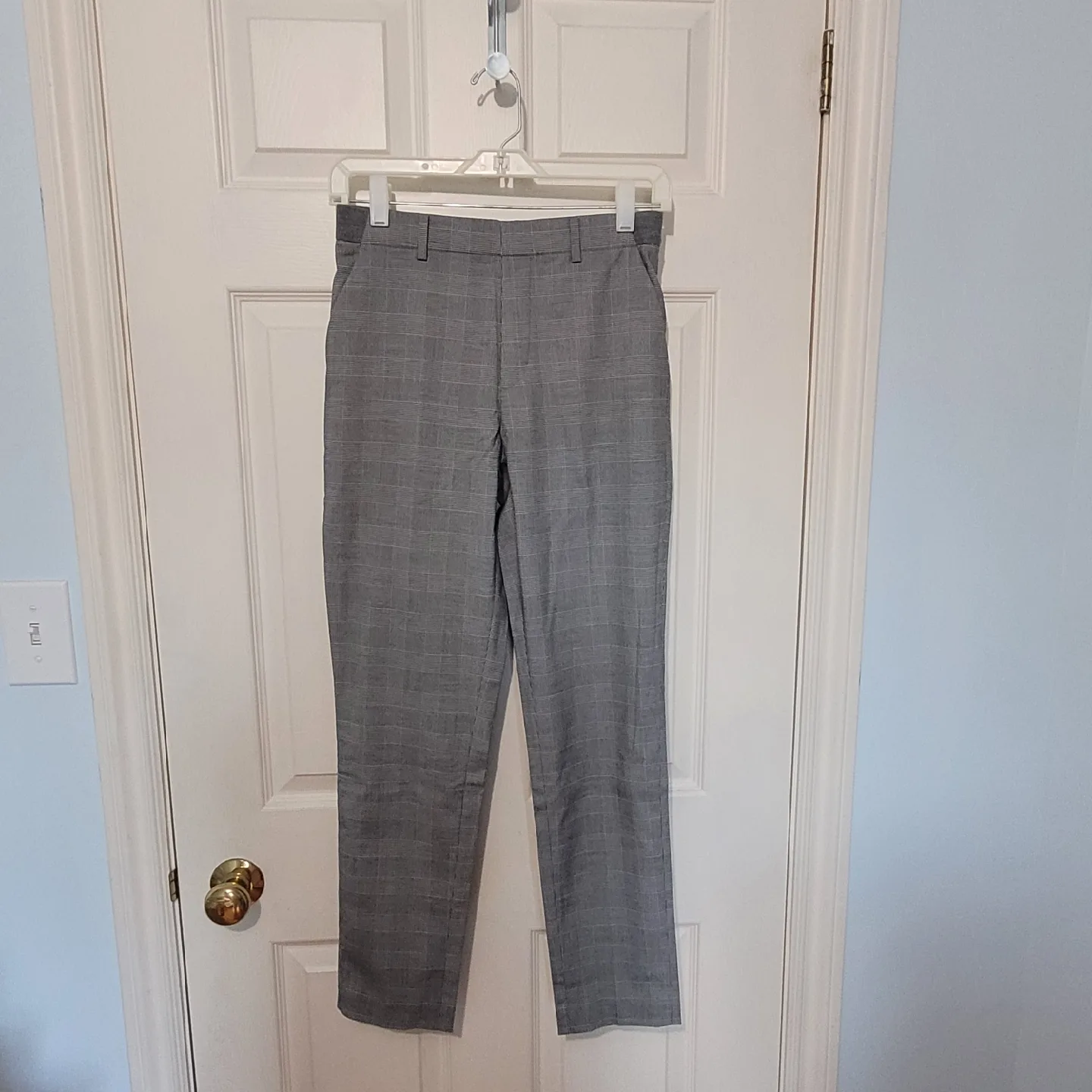 Uniqlo Grey Plaid Dress Pants image indicator(3)