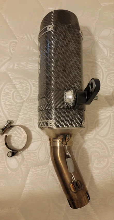 M4 Slip On Exhaust Fits Ninja 400/500/Z image indicator(4)