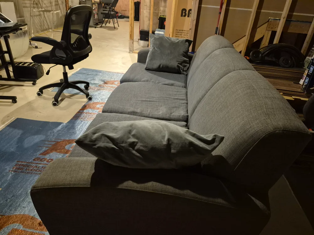 Grey Three-Seat Sofa image indicator(3)