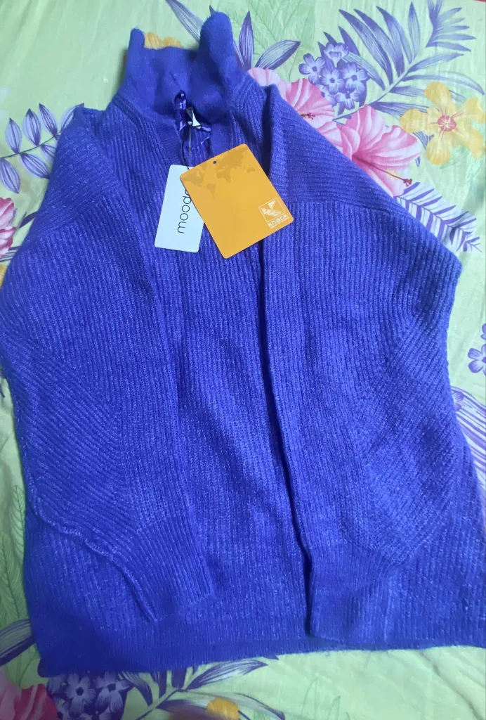 New Moodde XS Purple Knit Sweater image indicator(2)