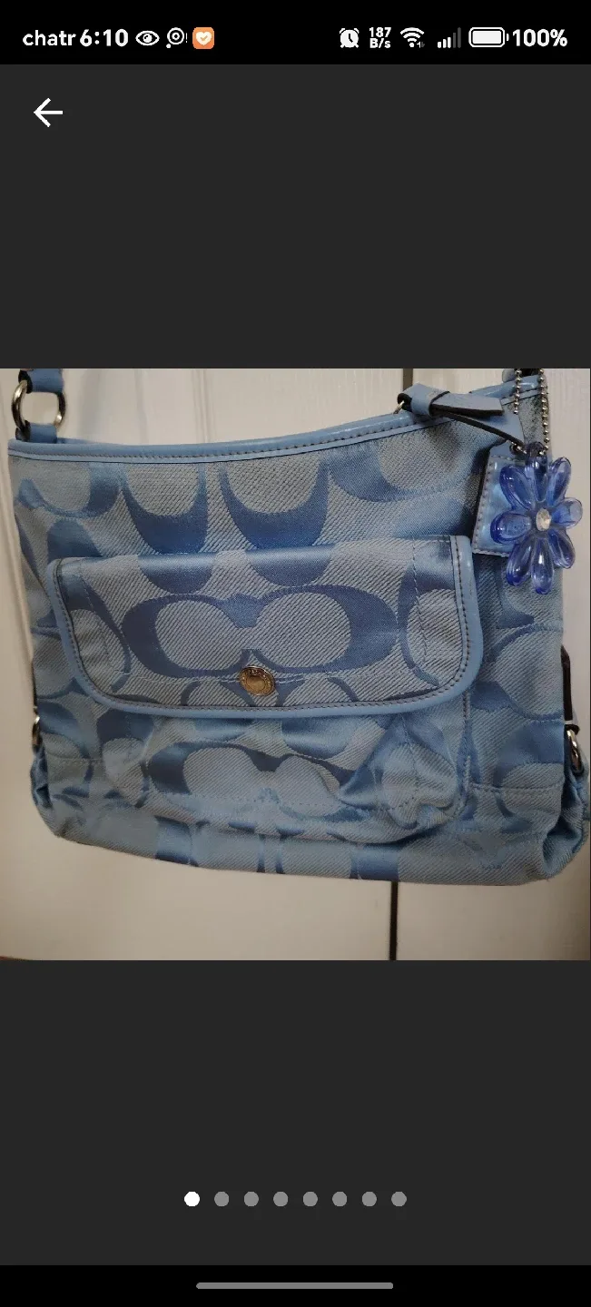 Coach Daisy Light Blue Crossbody Bag image indicator(2)