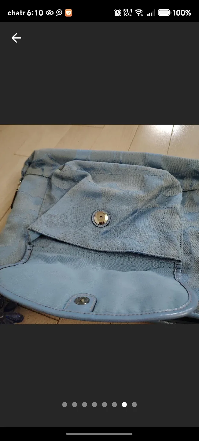 Coach Daisy Light Blue Crossbody Bag image indicator(4)