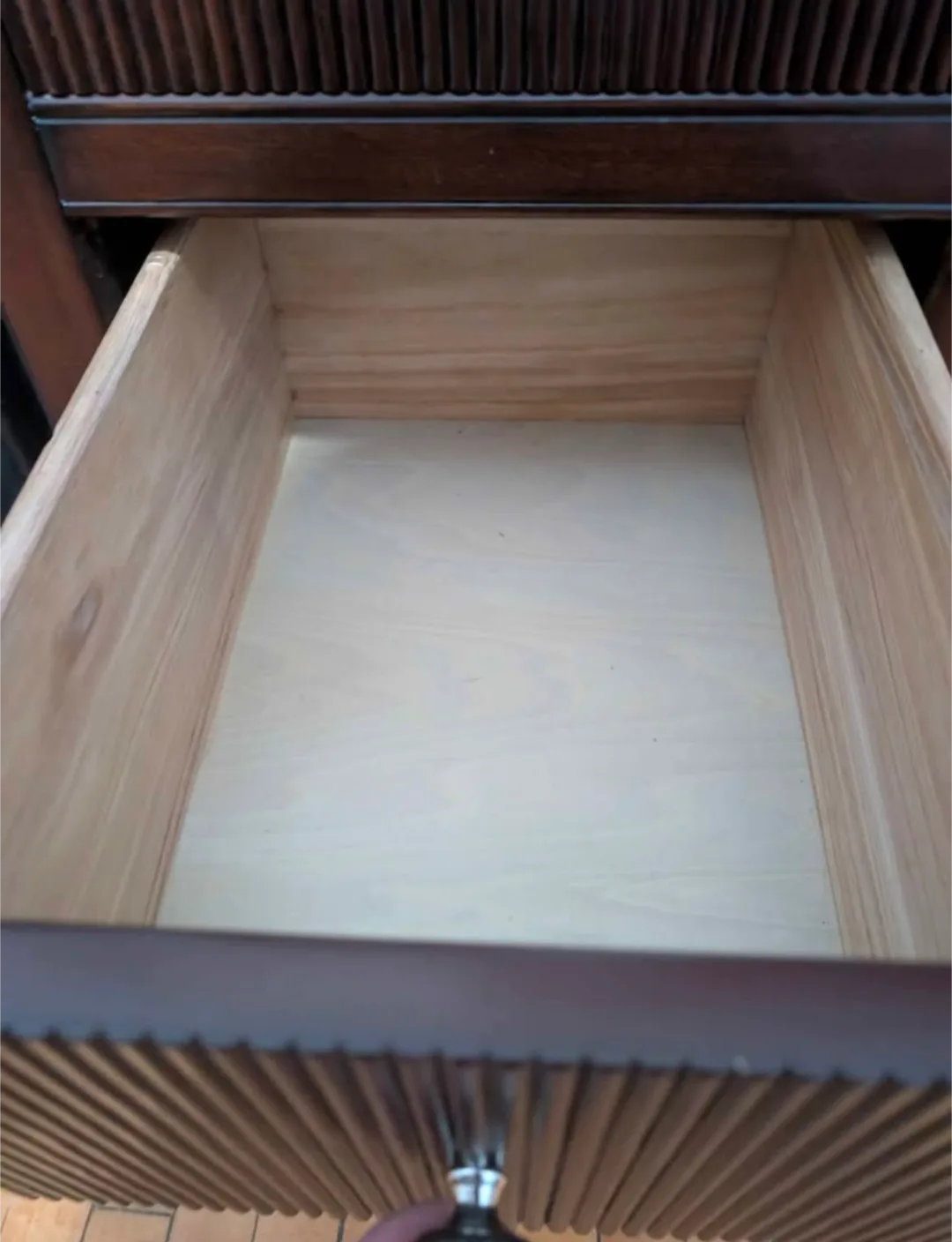 Dark Wood Dresser with Mirror image indicator(2)