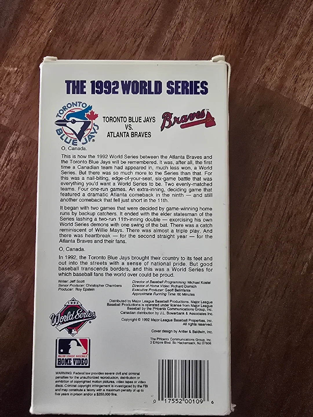 1992 World Series VHS Tape: Blue Jays vs Braves image indicator(2)
