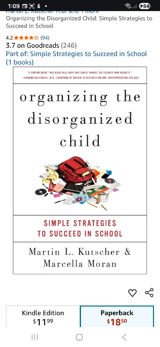 Book: Organizing the Disorganized Child by Martin L. Kutscher image indicator(7)