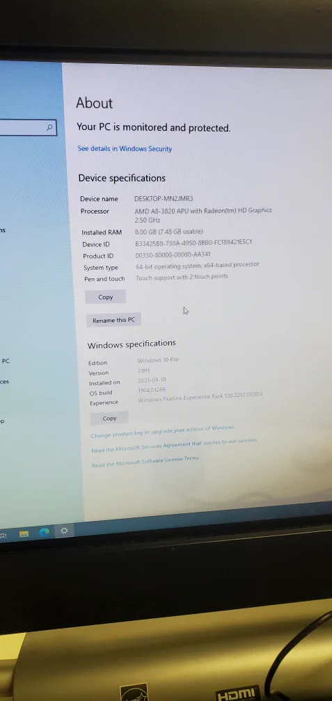 HP 27 inch All-in-One PC with Keyboard & Mouse image indicator(3)