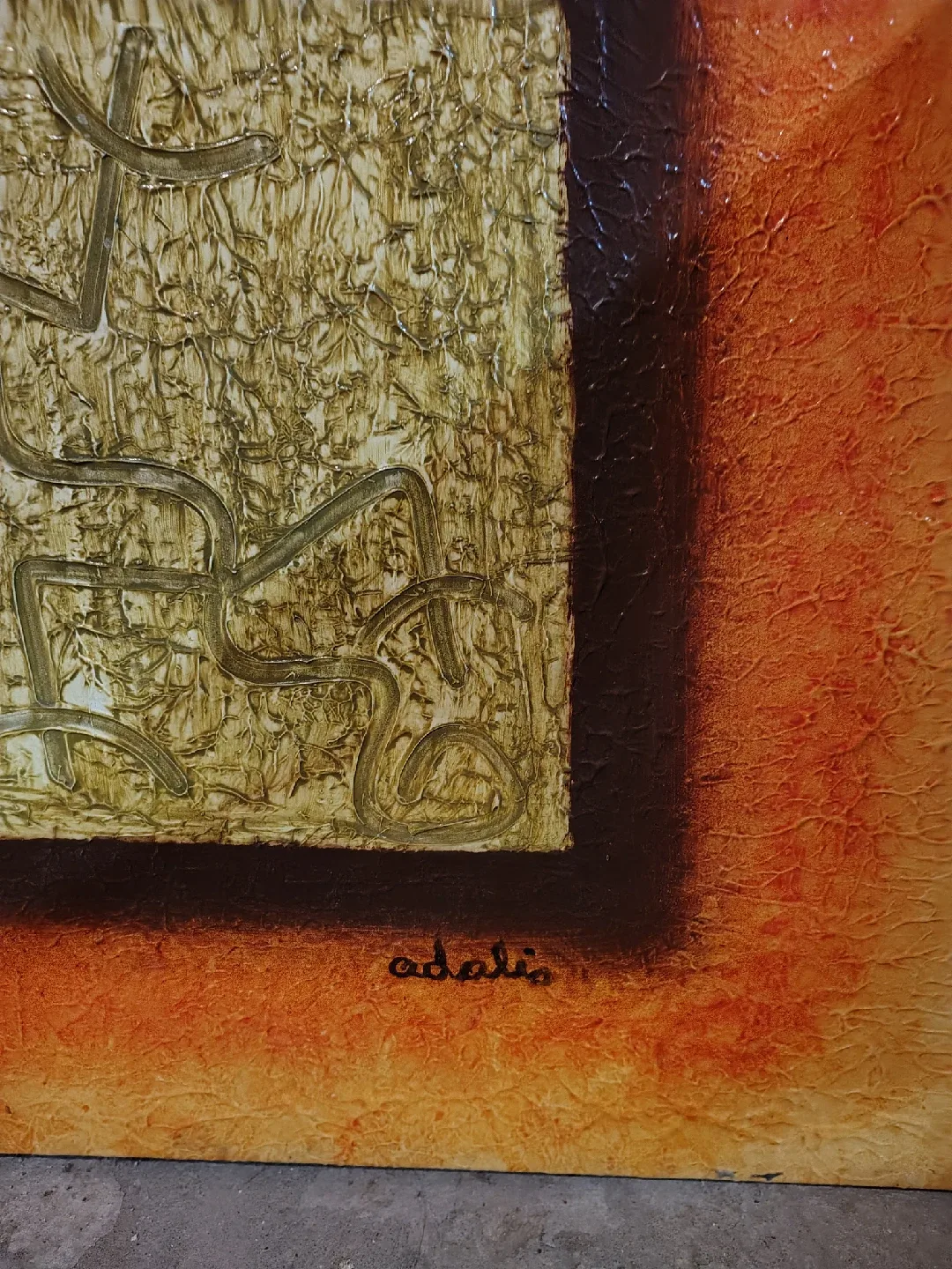 Large Original Abstract Wall Art – Signed “Adalis” – DR image indicator(5)