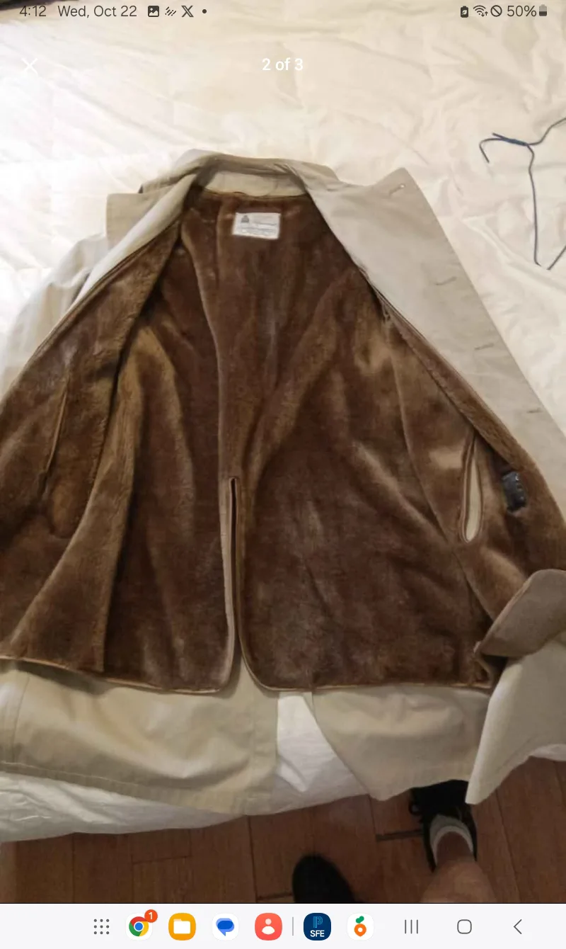 Mens London fog Trench Coat image indicator(2)