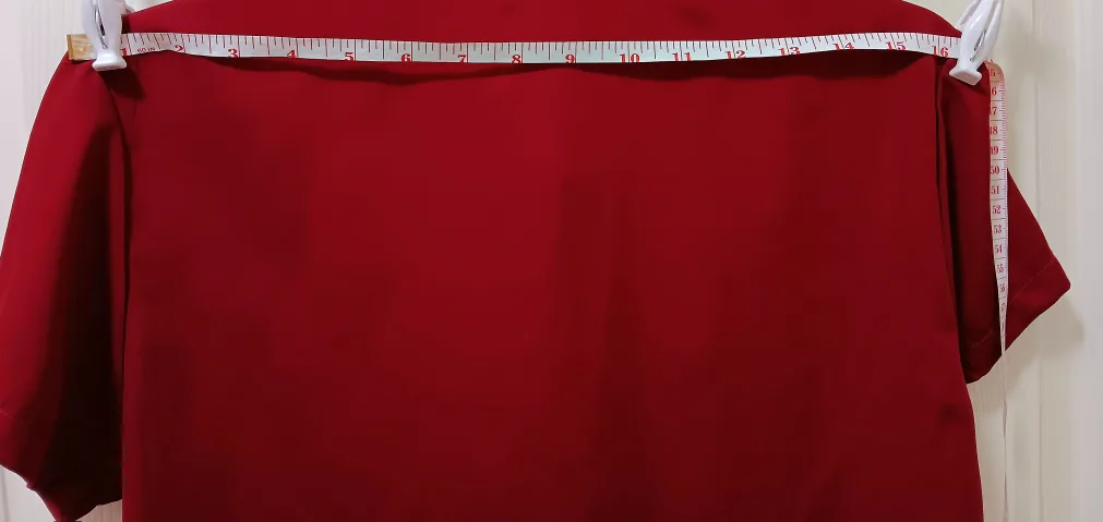 Women's Burgundy Embroidered Blouse Size Medium image indicator(2)