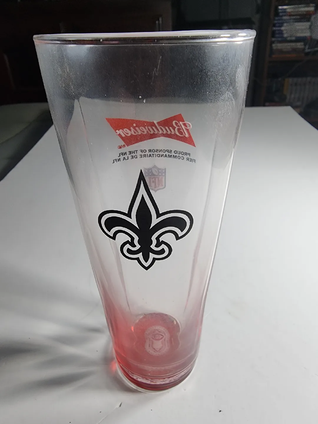 Budweiser New Orleans Saints NFL Pint Glass image indicator(5)