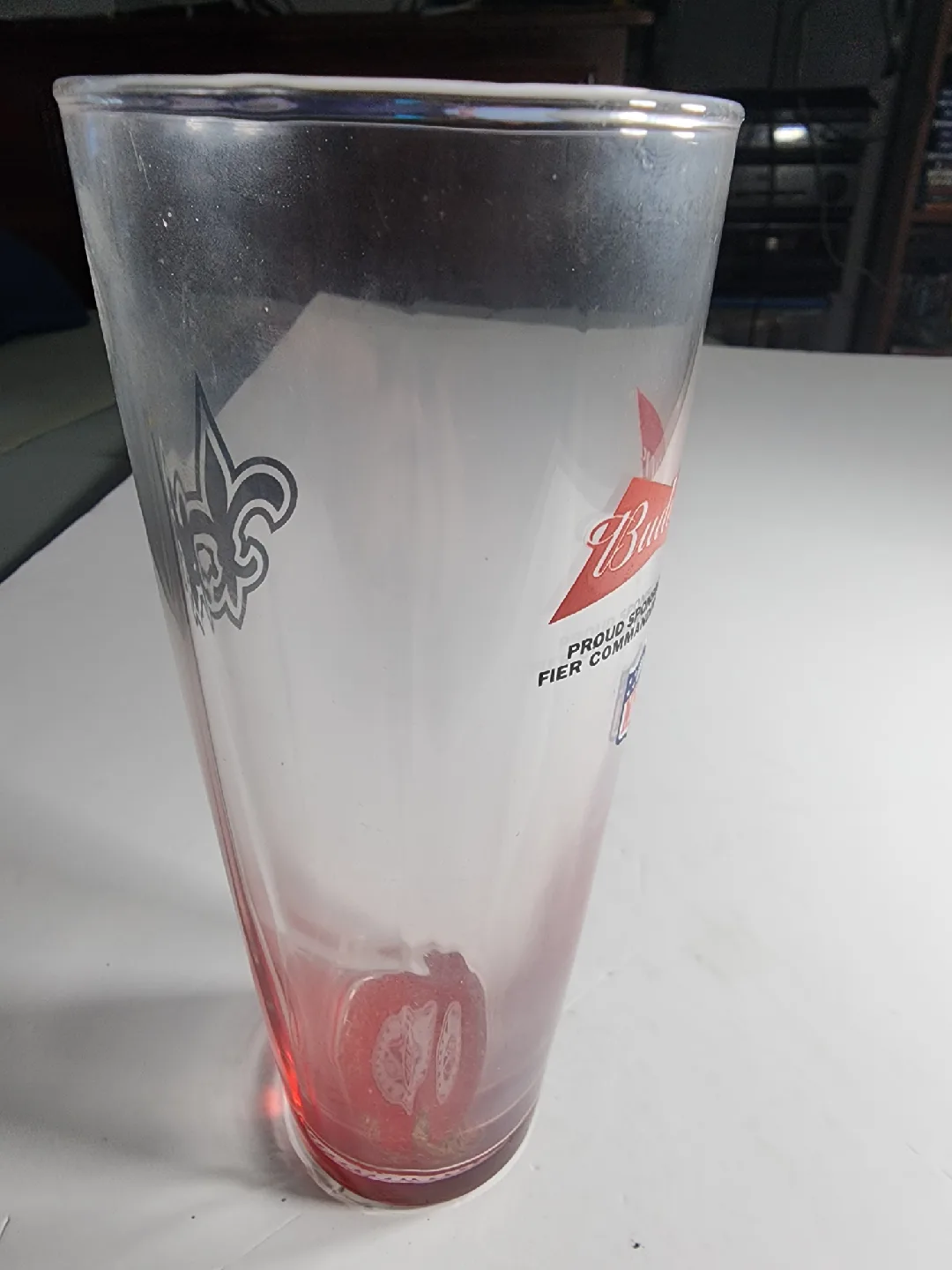 Budweiser New Orleans Saints NFL Pint Glass image indicator(7)