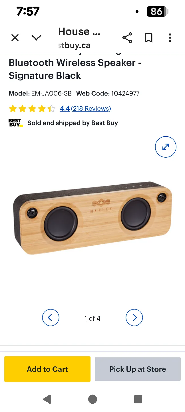House of Marley Bluetooth Speaker - Signature Black image indicator(4)