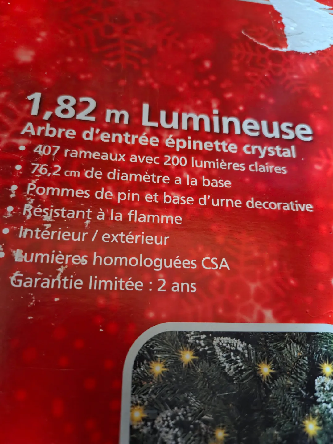 6 ft Pre-Lit Crystal Spruce Entrance Tree image indicator(2)