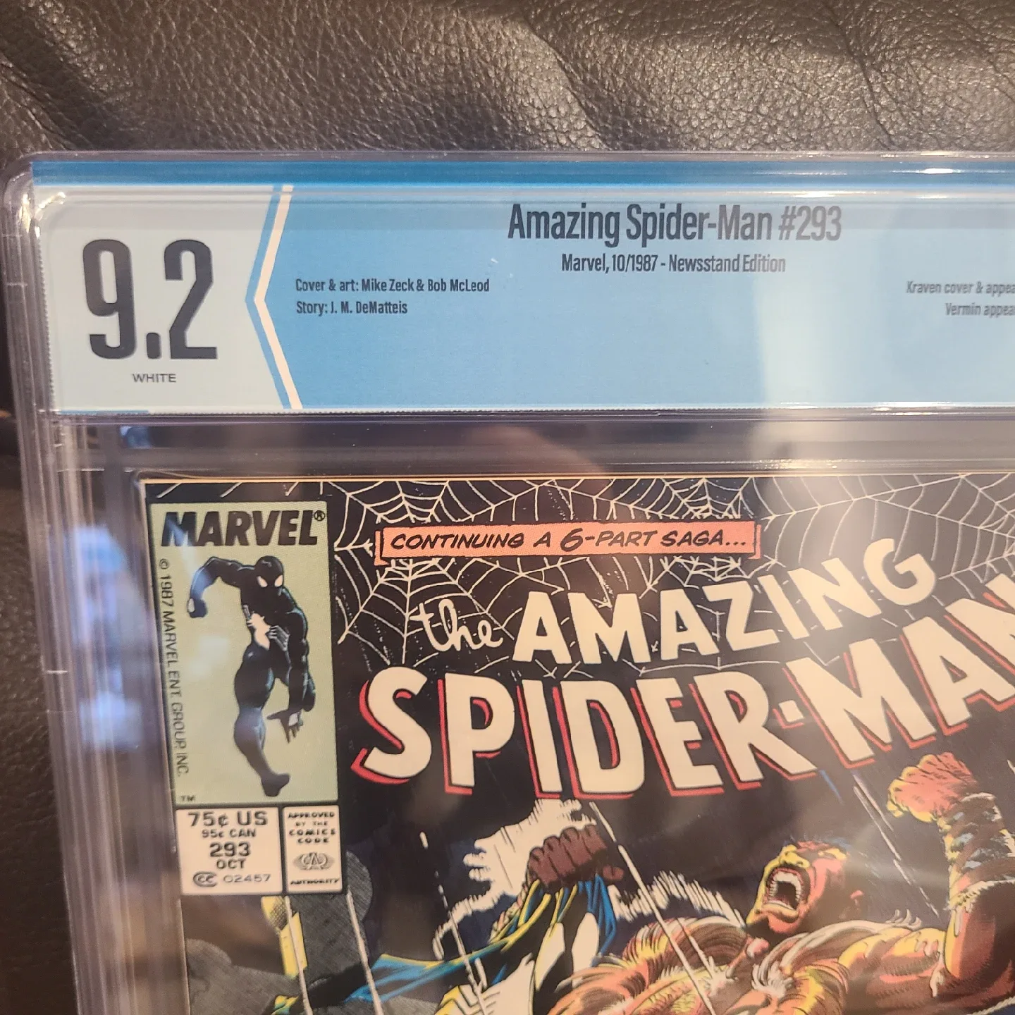 Amazing Spider-Man #293, Marvel, 10/1987, CBCS 9.2 image indicator(2)