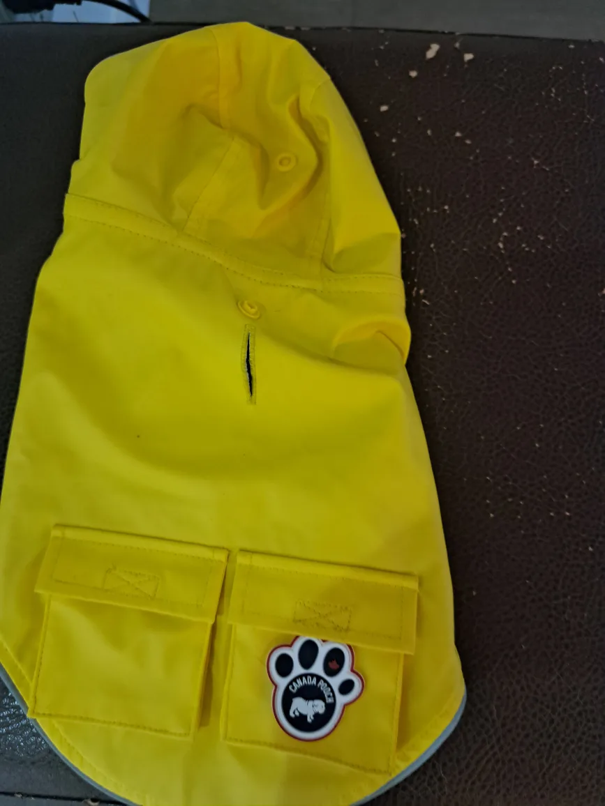 Canada Pooch Yellow Dog Raincoat image indicator(3)