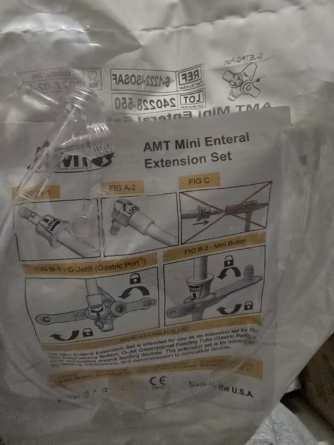 AMT Mini Enteral Extension Set for Gport box of 5 - photo 2