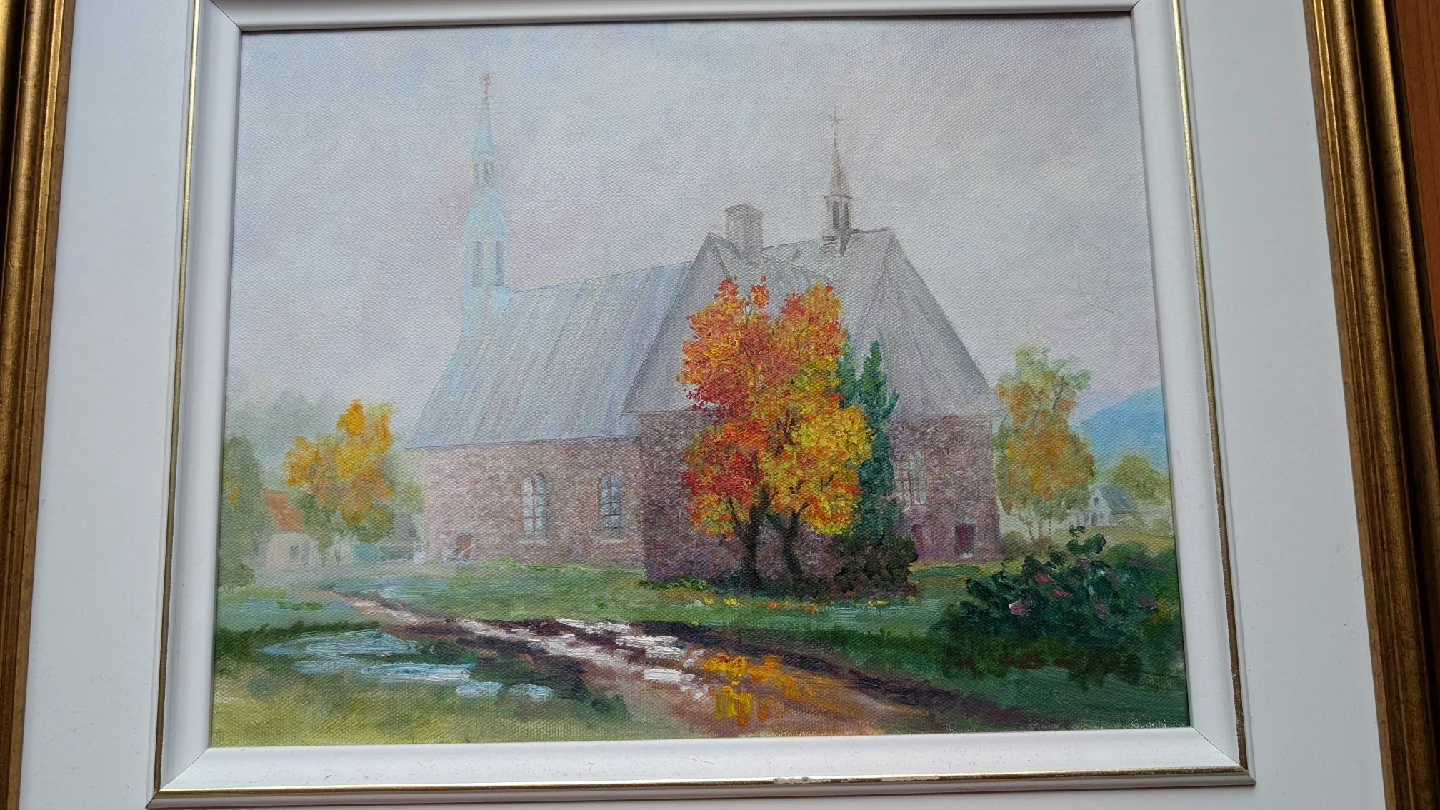 Original Framed painting Fall in the Countryside by the artist - photo 2