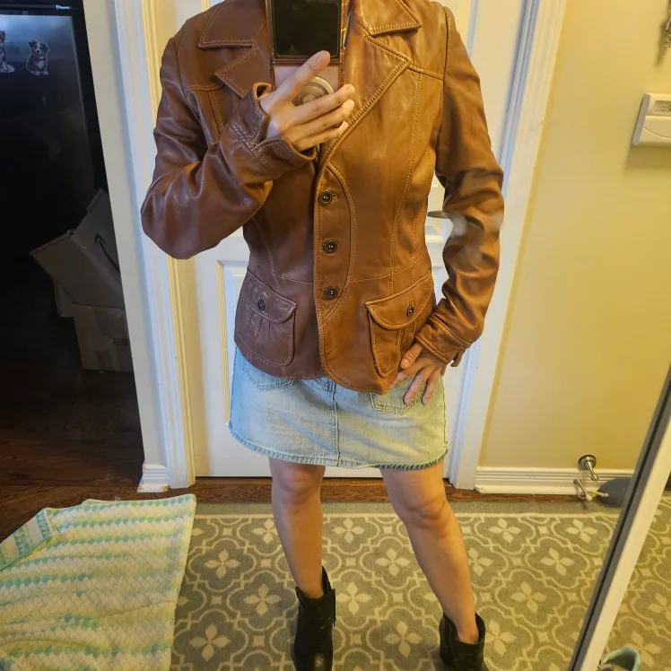 DANIER - Brown Genuine Leather Jacket image indicator(7)