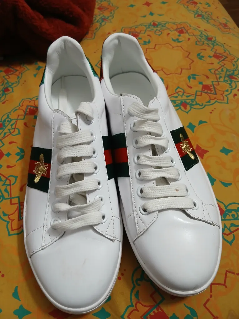 Gucci White Leather Sneakers image indicator(2)