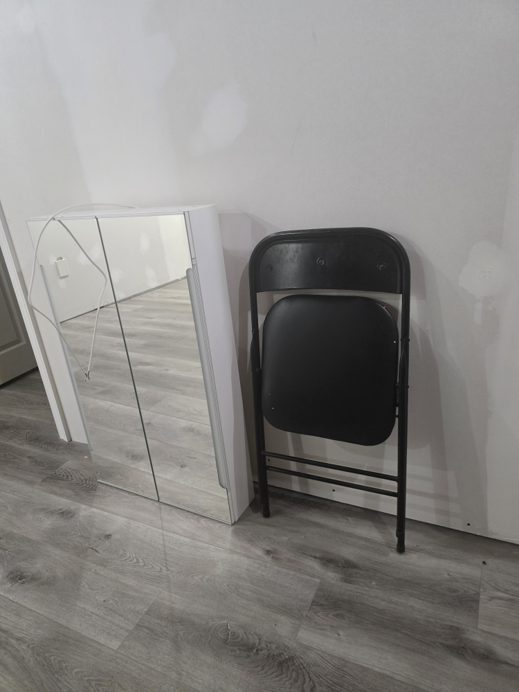 IKEA STORJORM Mirror Cabinet w/2 Doors & Light, White - photo 3