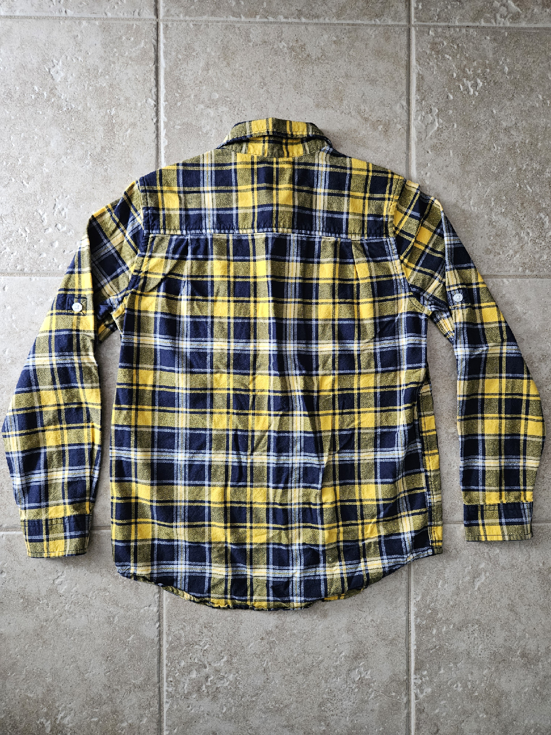 Size L (10/12) Children's Place Plaid Button-Down Shirt - photo 3