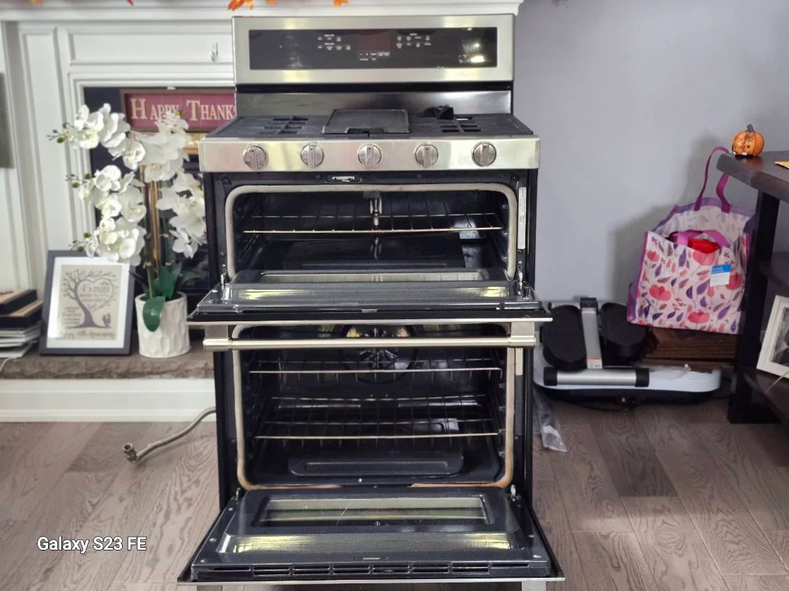 Stainless Steel Gas Range Double Oven image indicator(5)