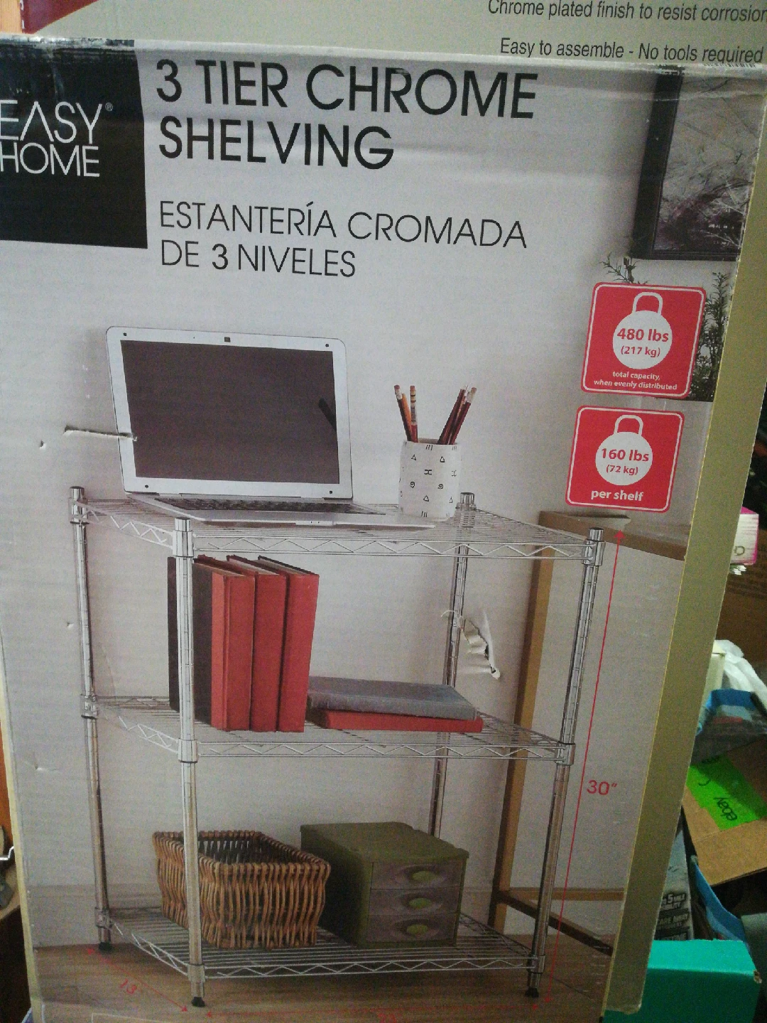 metal shelf