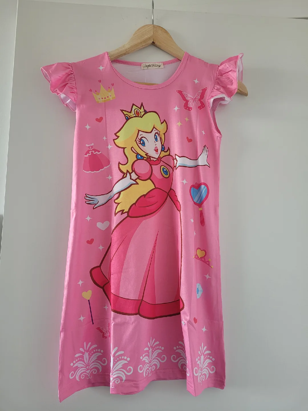 BNWT Princess Peach Girls Nightgown - Size 150 (L) thumbnail