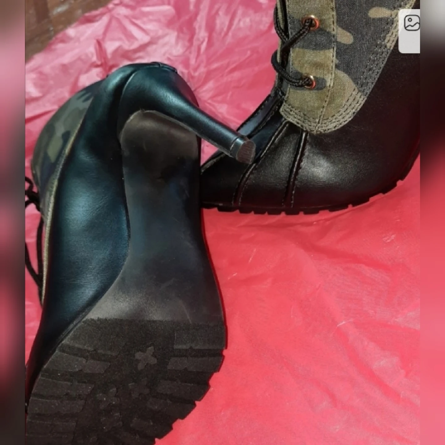 Camouflage High Heel Duck Boots - photo 3